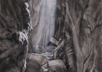  A path to the Light ,  100x70cm ,  Mixed Media on Paper