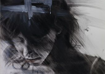  Unknown face XIII ,  70x50cm ,  Mixed Media on Paper
