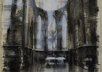 ... And the vault has opened  ,  60x50cm ,  Mixed Media on Paper