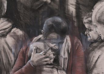  Protector ,  70x100cm ,  Mixed Media on Paper