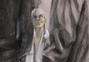  Bodyguard ,  100x70cm ,  Mixed Media on Paper