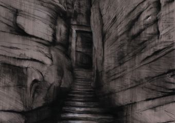  Gateway to Another World ,  100x70cm ,  Mixed Media on Paper